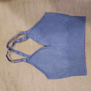 free people movement dark gray sports bra nwot